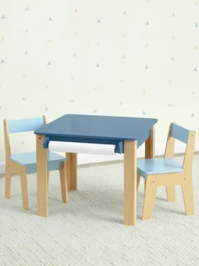 Conjunto de mesa y 2 sillas para niños pequeños