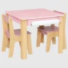 Conjunto de mesa y 2 sillas para niños pequeños