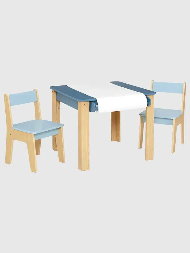 Conjunto de mesa y 2 sillas para niños pequeños