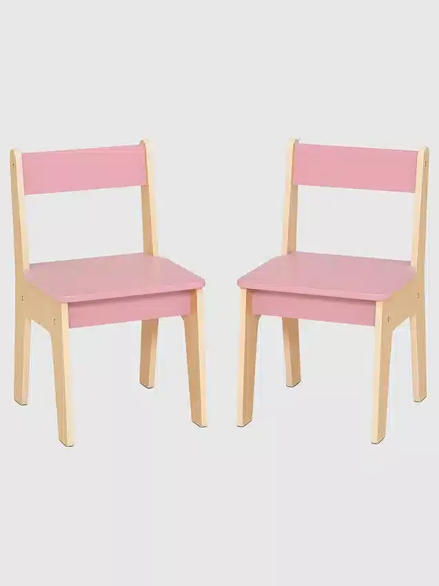 Conjunto de mesa y 2 sillas para niños pequeños