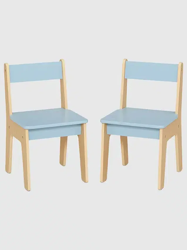 Conjunto de mesa y 2 sillas para niños pequeños
