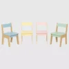 Conjunto de mesa y 4 sillas para niños pequeños
