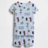 Conjunto de pantalones cortos de pijama de algodón cepillado orgánico de Star Wars para Bebé y Niño