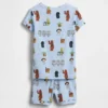Conjunto de pantalones cortos de pijama de algodón cepillado orgánico de Star Wars para Bebé y Niño