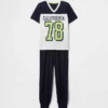 Conjunto de pijama con pantalones de chándal reciclados para niños