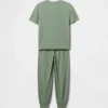 Conjunto de pijama con pantalones de chándal reciclados para niños