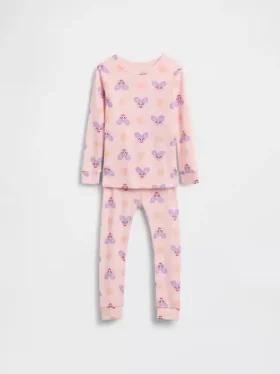 Conjunto de pijama de algodón cepillado orgánico de Barrio Sésamo para Bebé y Niño