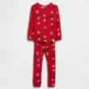 Conjunto de pijama de algodón cepillado orgánico de Elmo de Barrio Sésamo para Bebé y Niño