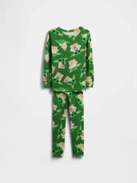 Conjunto de pijama de algodón cepillado orgánico de Star Wars para Bebé y Niño