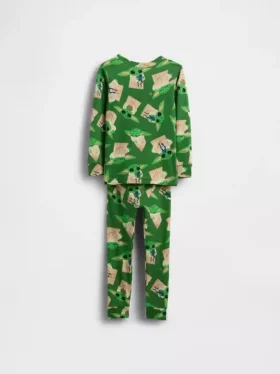 Conjunto de pijama de algodón cepillado orgánico de Star Wars para Bebé y Niño