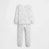 Conjunto de pijama de algodón cepillado orgánico de Winnie the Pooh para bebés y niños