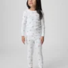Conjunto de pijama de algodón cepillado orgánico de Winnie the Pooh para bebés y niños