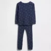 Conjunto de pijama de algodón cepillado orgánico para niños y bebés