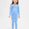 Conjunto de pijama de algodón cepillado orgánico para niños y bebés