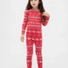Conjunto de pijama de algodón cepillado orgánico para niños y bebés