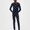 Conjunto de pijama de algodón cepillado orgánico para niños y bebés