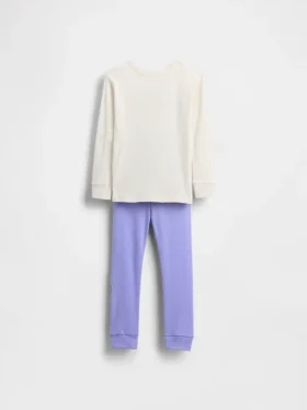 Conjunto de pijama de algodón cepillado orgánico «Wicked» para Bebé y Niño
