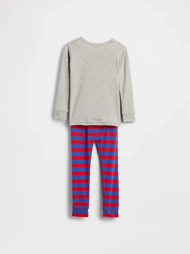 Conjunto de pijama de algodón orgánico cepillado GAP × Disney para Bebé y Niño