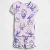 Conjunto de pijama de algodón orgánico cepillado «Marvel» para bebés y niños pequeños en pantalones cortos