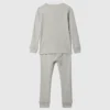 Conjunto de pijama de algodón orgánico cepillado para bebés y niños