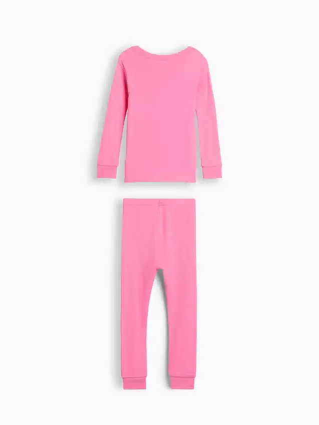 Conjunto de pijama de algodón orgánico cepillado para bebés y niños con estampado de esqueleto que brilla en la oscuridad