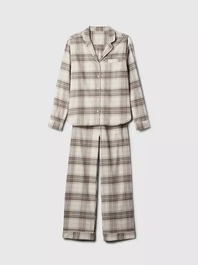 Conjunto de pijama de franela