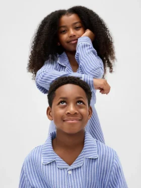 Conjunto de pijama de franela reciclada para niños
