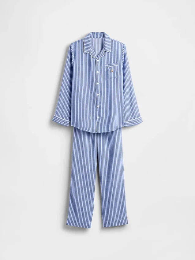 Conjunto de pijama de franela reciclada para niños