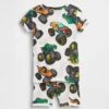 Conjunto de pijama de pantalones cortos de algodón orgánico cepillado Hot Wheels para niños y bebés