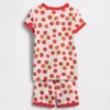 Conjunto de pijama de pantalones cortos de algodón orgánico cepillado «Tomato» para bebés y niños pequeños