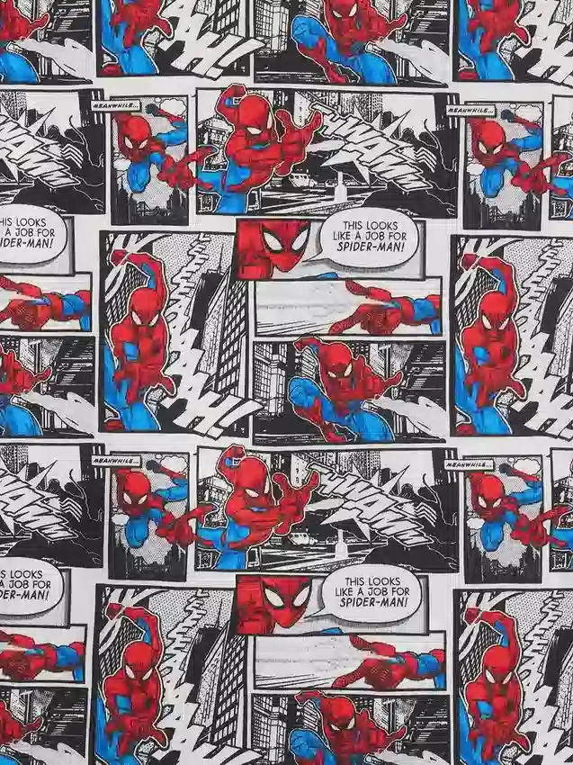 Conjunto de pijama de pantalones cortos para niño de Spider-Man, de algodón orgánico cepillado