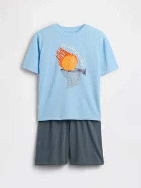 Conjunto de pijama de pantalones cortos reciclado para niños