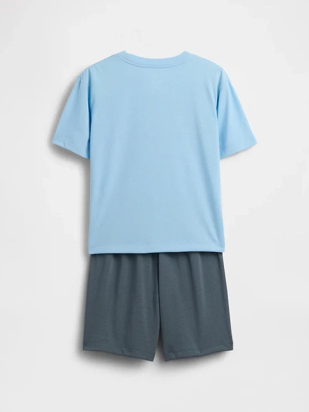 Conjunto de pijama de pantalones cortos reciclado para niños