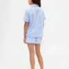 Conjunto de pijama de pantalones cortos reciclado para niños