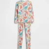 Conjunto de pijama infantil de algodón orgánico cepillado