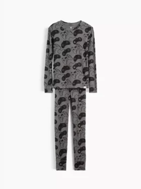 Conjunto de pijama infantil de algodón orgánico cepillado