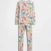 Conjunto de pijama infantil de algodón orgánico cepillado