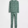 Conjunto de pijama infantil de algodón orgánico cepillado