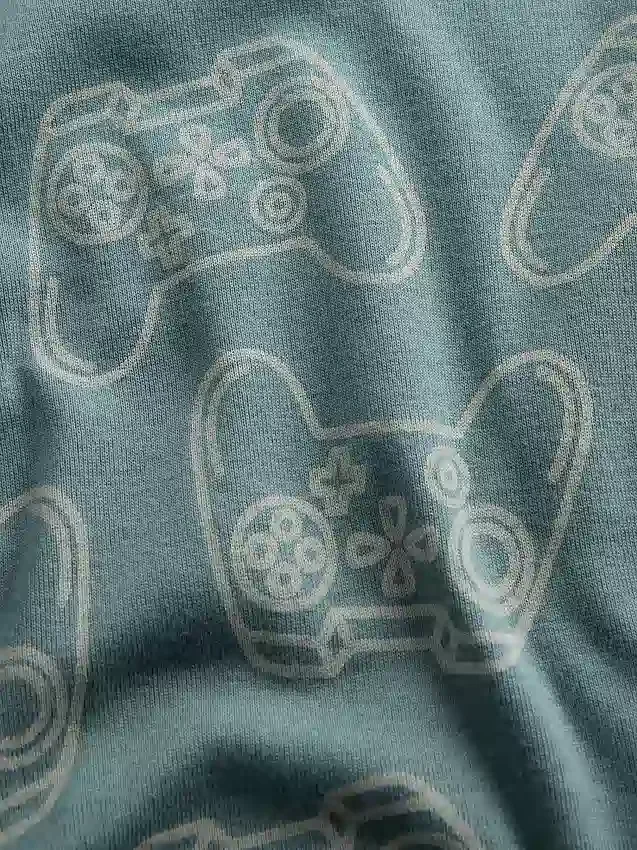 Conjunto de pijama infantil de algodón orgánico cepillado