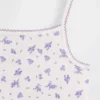 Conjunto de pijama infantil de algodón orgánico cepillado con camiseta sin mangas y pantalones cortos