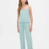 Conjunto de pijama infantil de punto pointelle reciclado