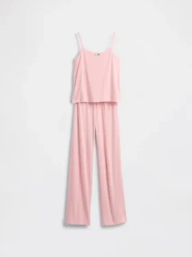 Conjunto de pijama infantil de punto pointelle reciclado