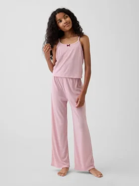 Conjunto de pijama infantil de punto pointelle reciclado