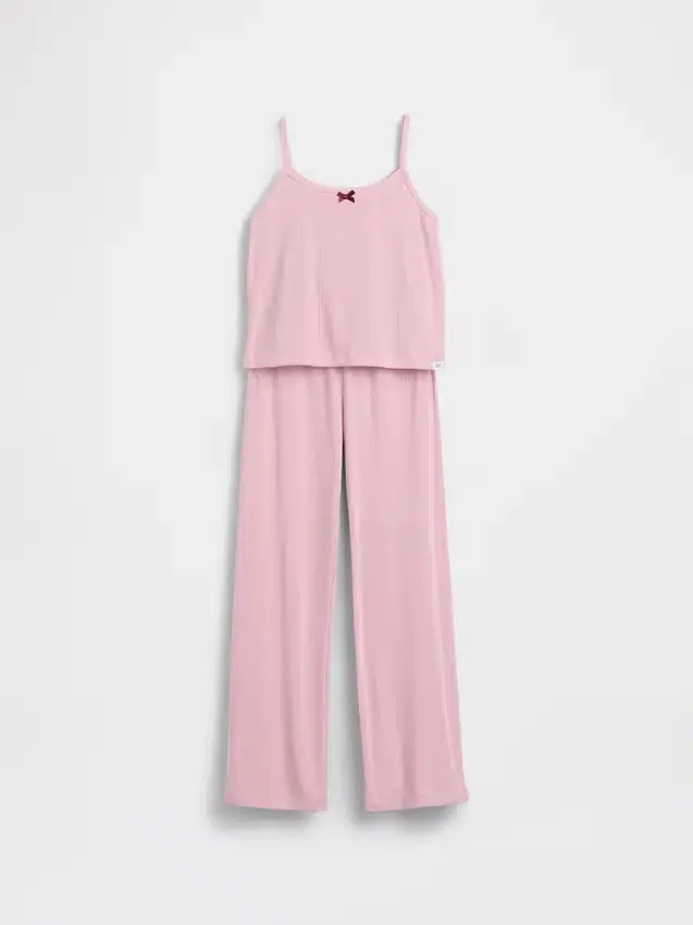 Conjunto de pijama infantil de punto pointelle reciclado