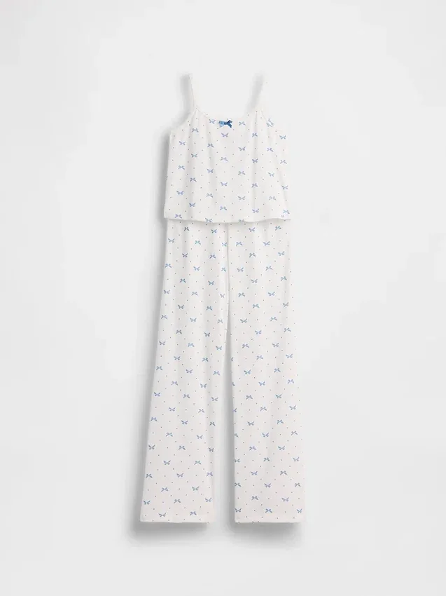 Conjunto de pijama infantil de punto pointelle reciclado
