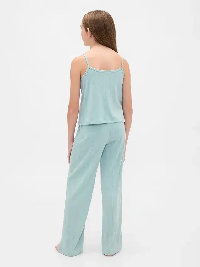 Conjunto de pijama infantil de punto pointelle reciclado