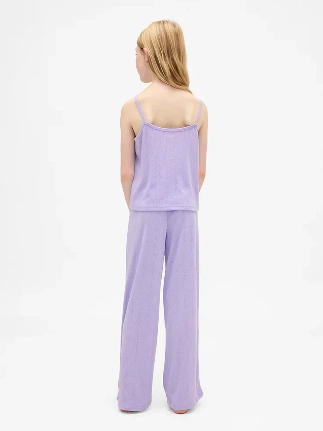 Conjunto de pijama infantil de punto pointelle reciclado