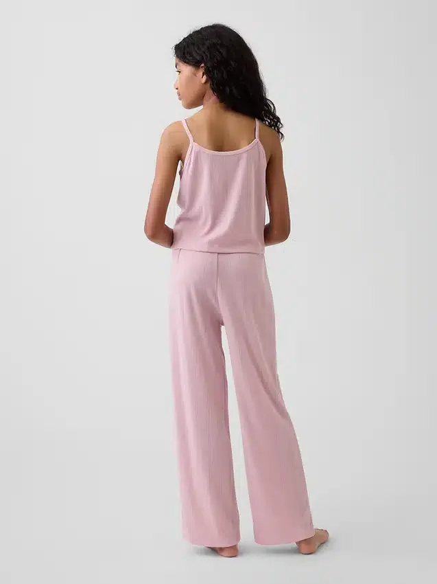 Conjunto de pijama infantil de punto pointelle reciclado
