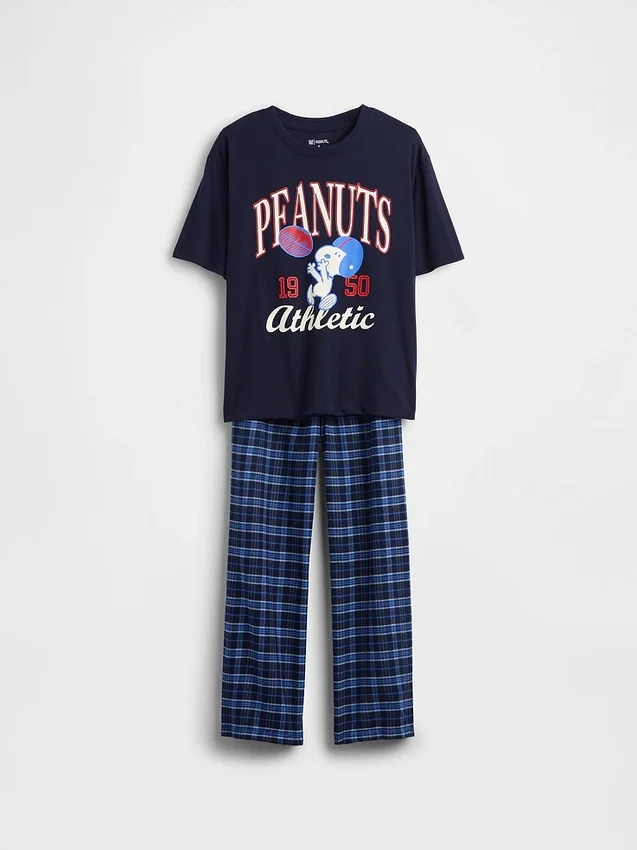 Conjunto de pijama infantil Snoopy reciclado