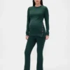 Conjunto de pijama premamá de modal acanalado